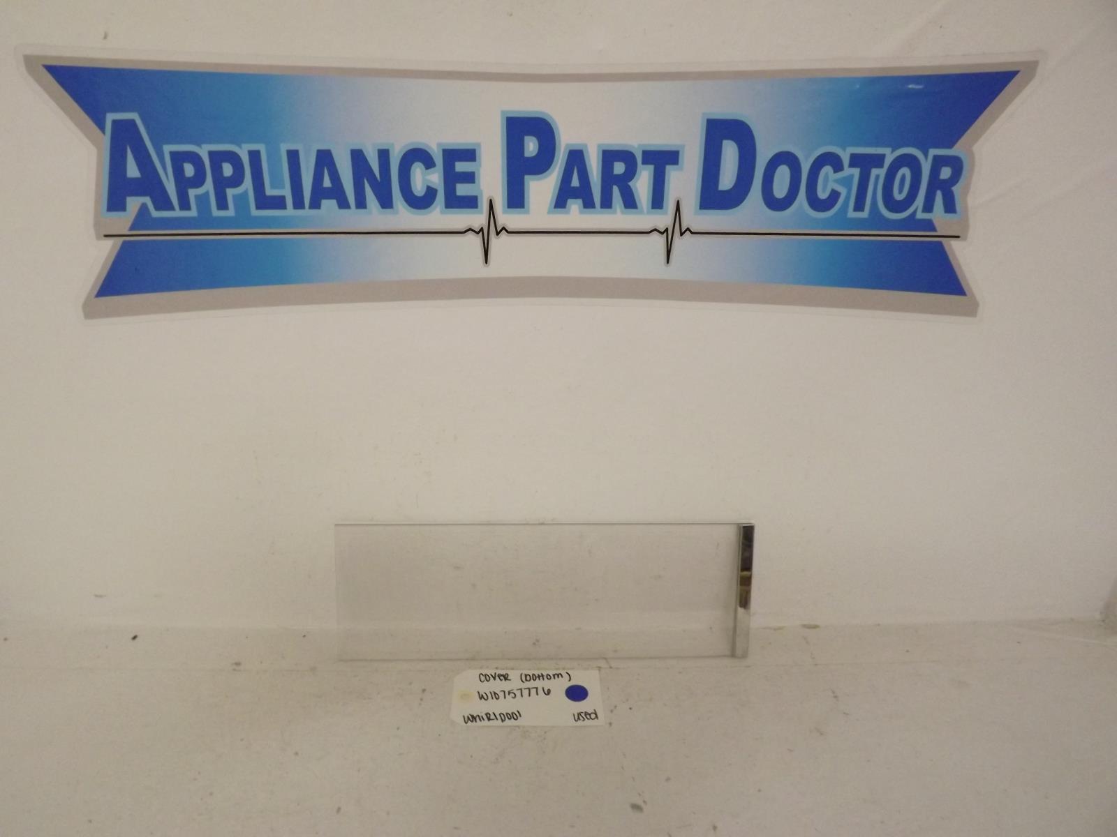 Whirlpool Refrigerator W10757776 Cover (Bottom) Used Whirlpool Refrigerator W10757776 Cover (Bottom) Used